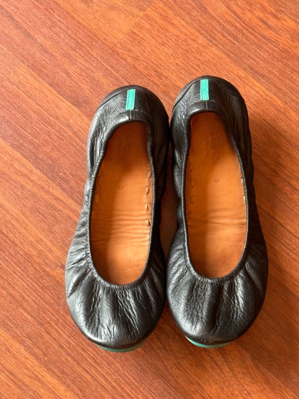 Tieks Matte Black Ballet Flats- sz. 37 (size 7)